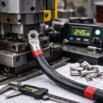 Zakuwanie przewodów elektrycznych na stanowisku produkcyjnym STARPOL