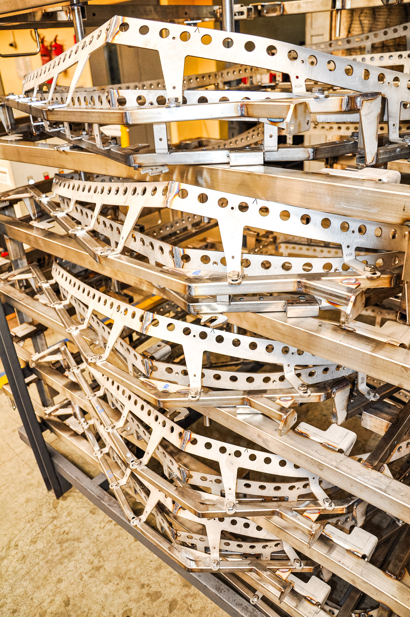 Assembled metal subassembly prepared for further use