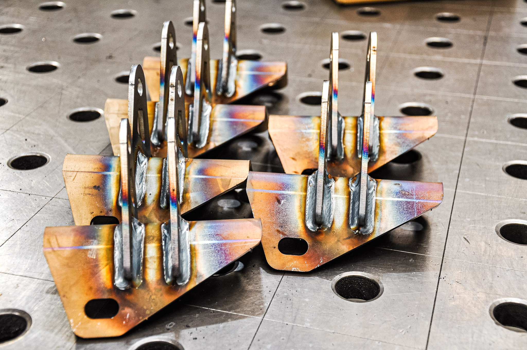 Zespół elementów po spawaniu przygotowany do zastosowań transportowych