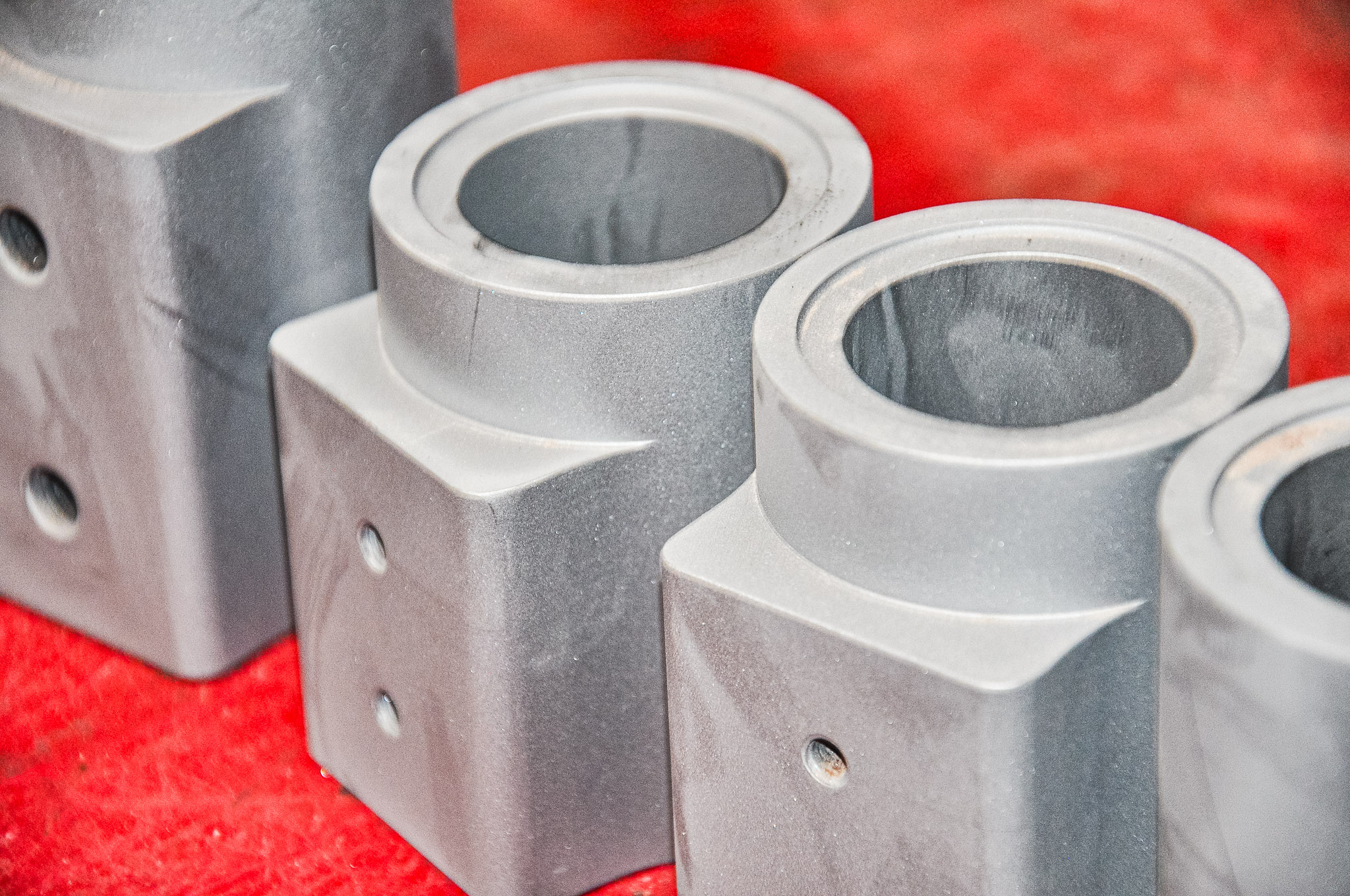 Shot-blasted component prepared for further industrial use